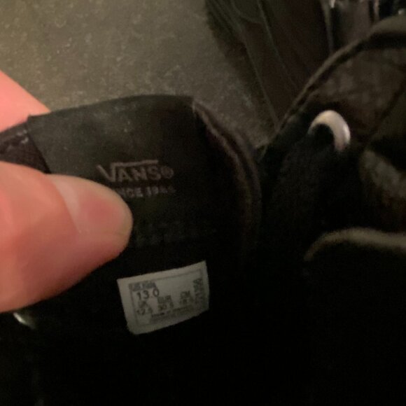 Vans Sk8-Hi Zip Kids 'Pop Check - Black' -Size 13C - Picture 8 of 8